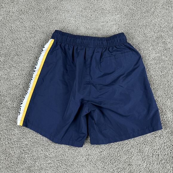 Michigan Wolverines Swim Trunks Mens Medium Navy NCAA College Mesh Liner G-III - Picture 8 of 12